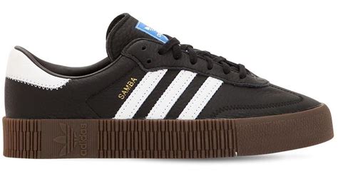 Adidas Samba platform black